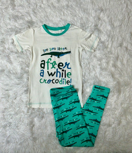 Glass Later Alligator Graphic Pjs