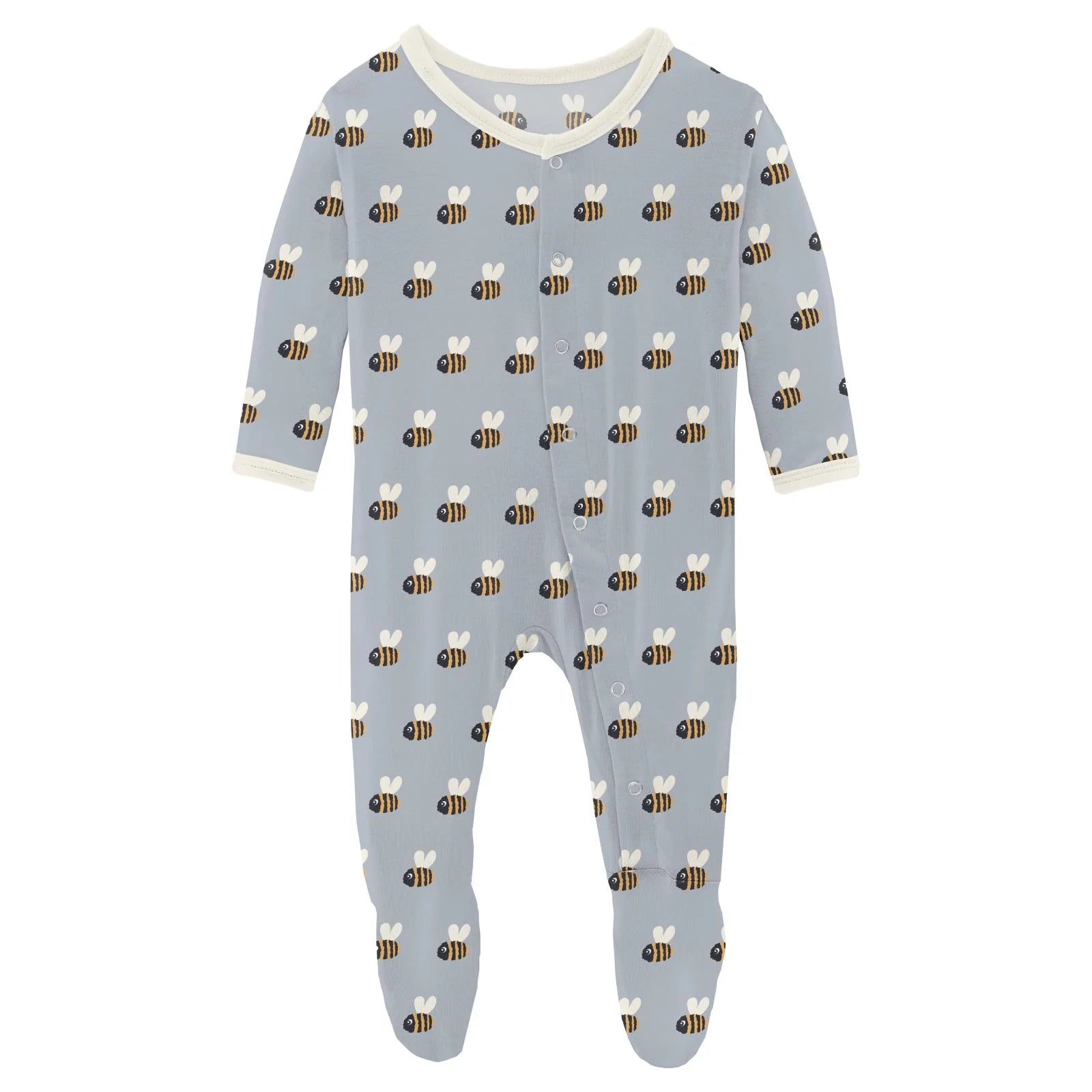 Blue Baby Bumblebee Footie