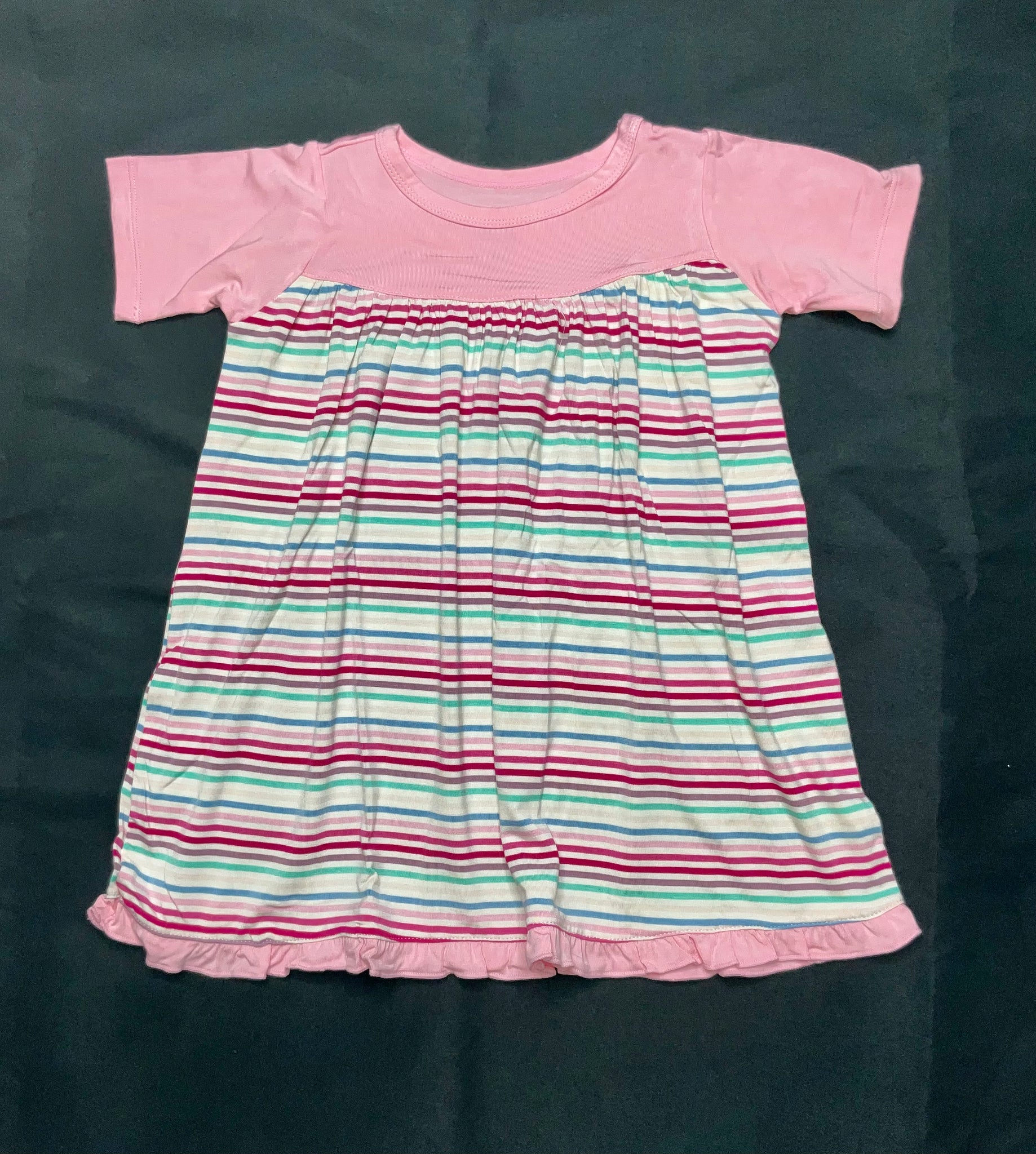 Make Believe Stripe Swing Dress