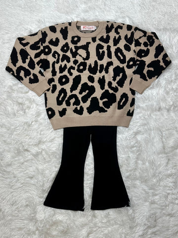 Girls Cheetan Sweater