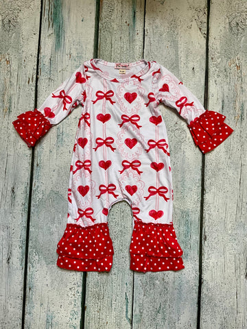 Sweetheart Ribbons Romper