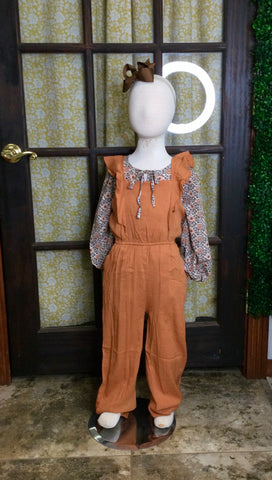 Tween Rust Romper