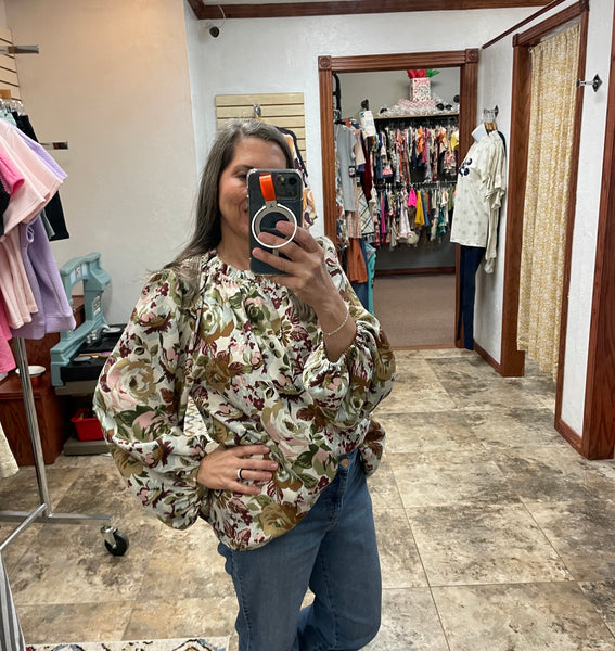 Elizabeth Floral Top