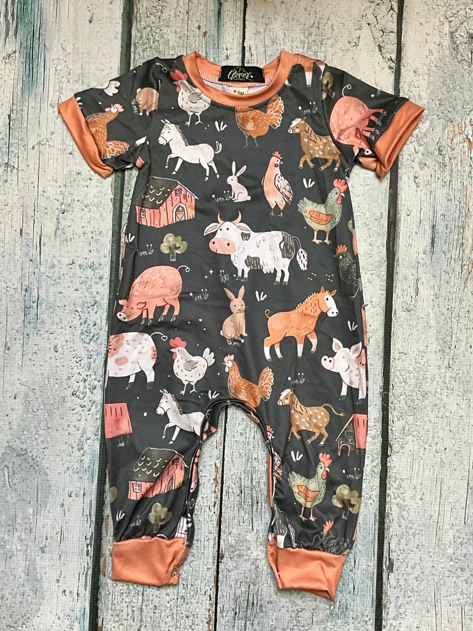 Farmyard Frolic Boy Romper