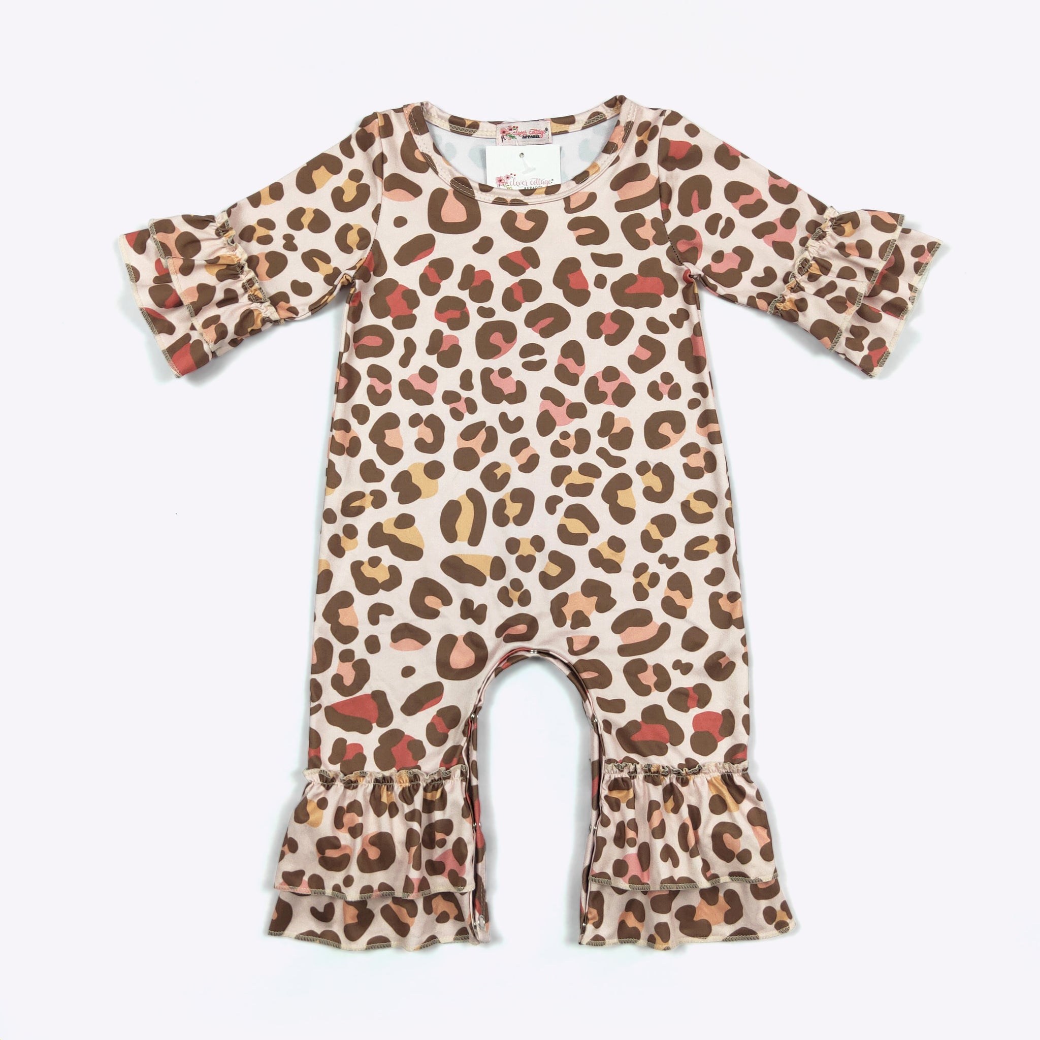 Autumn Leopard Romper