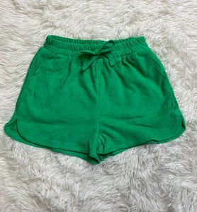 Green Terry Shorts