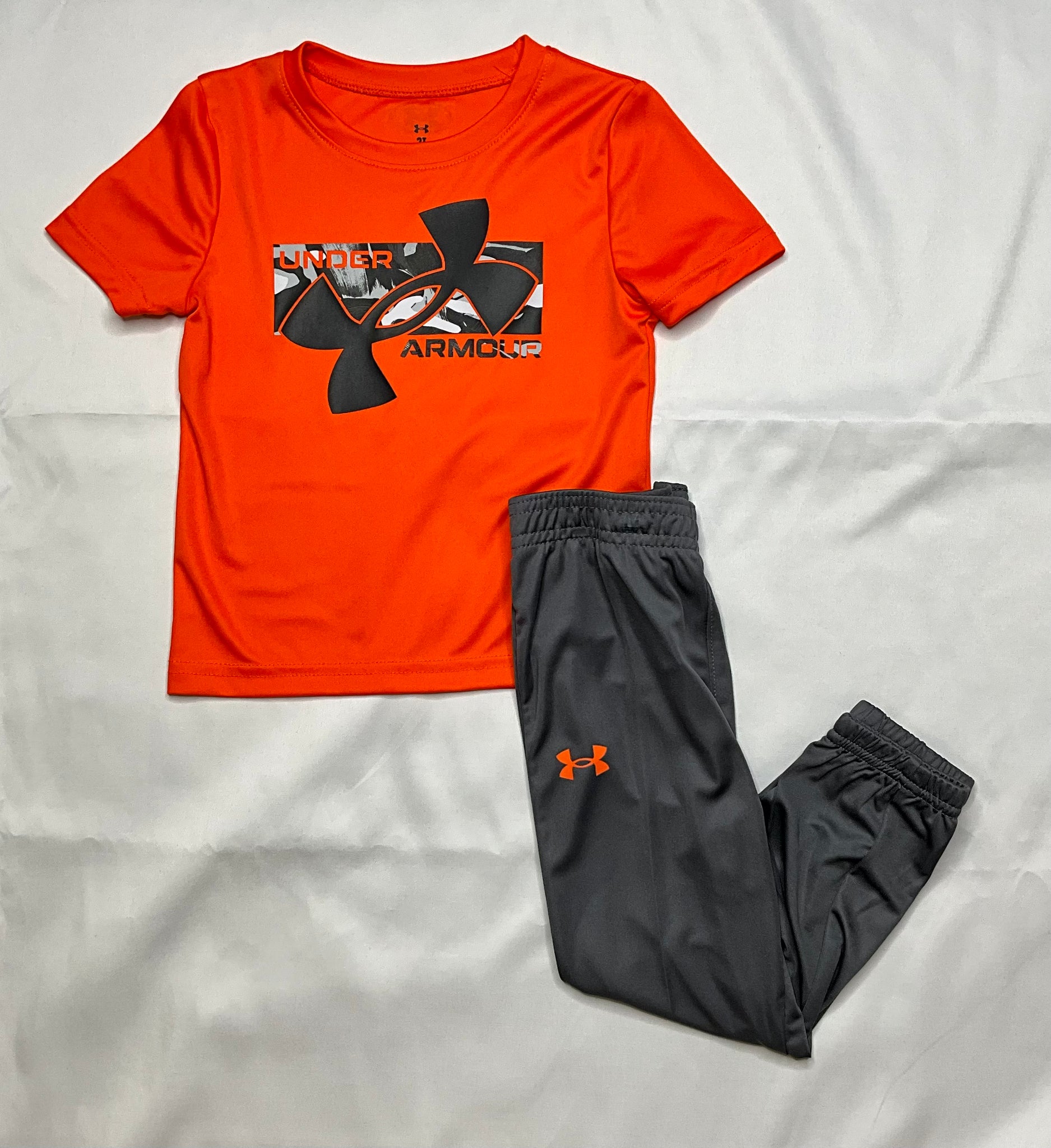 Orange and Grey Pant Set