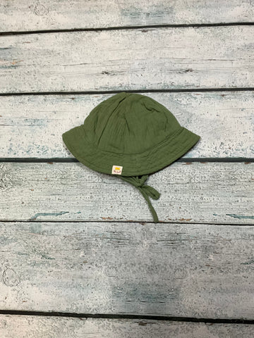 Olive Muslin Hat