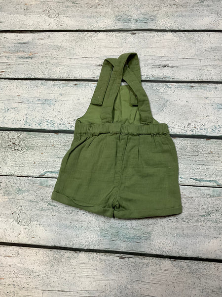 Back of Olive Dungarees