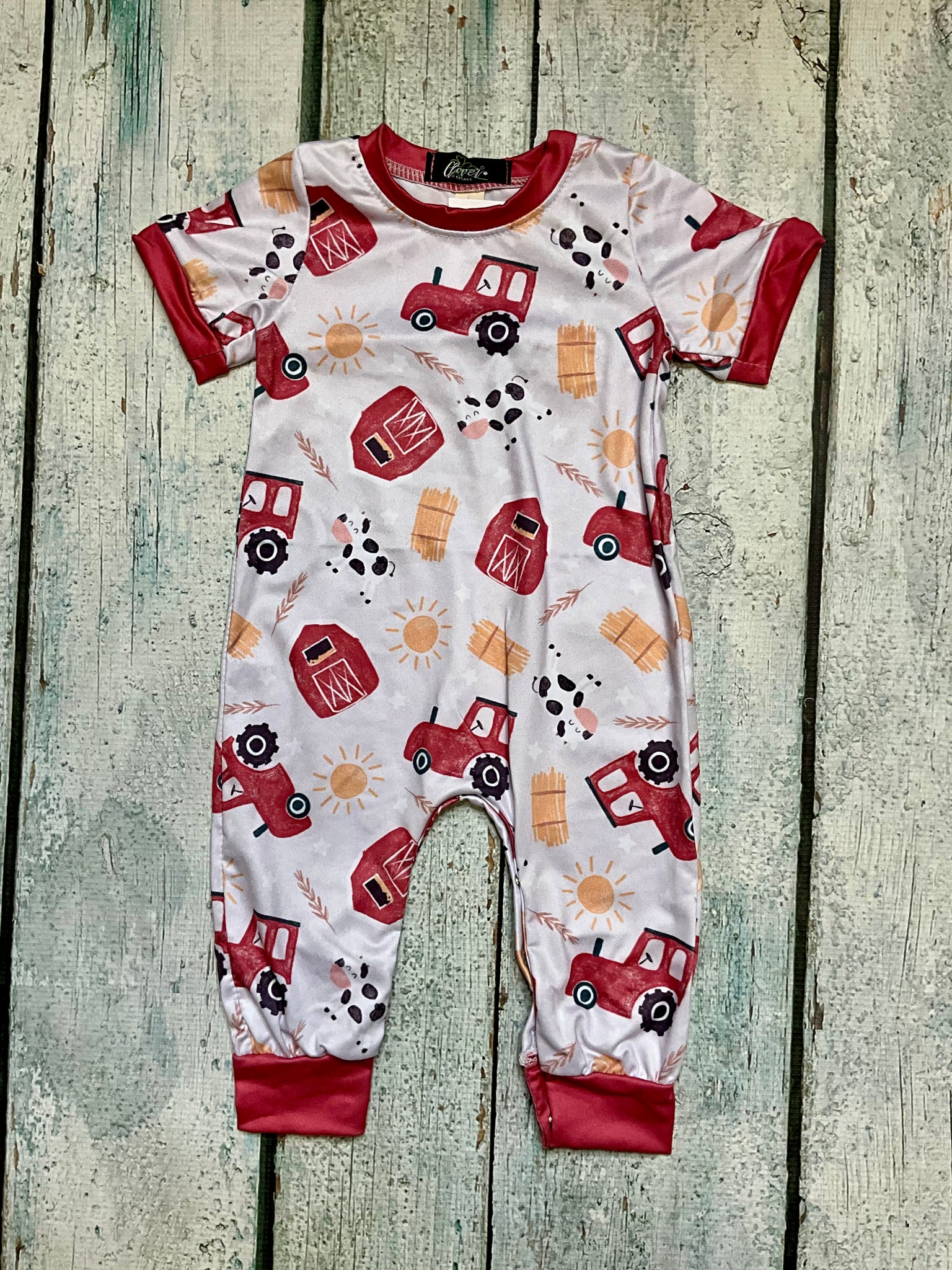 Rural Red Romper