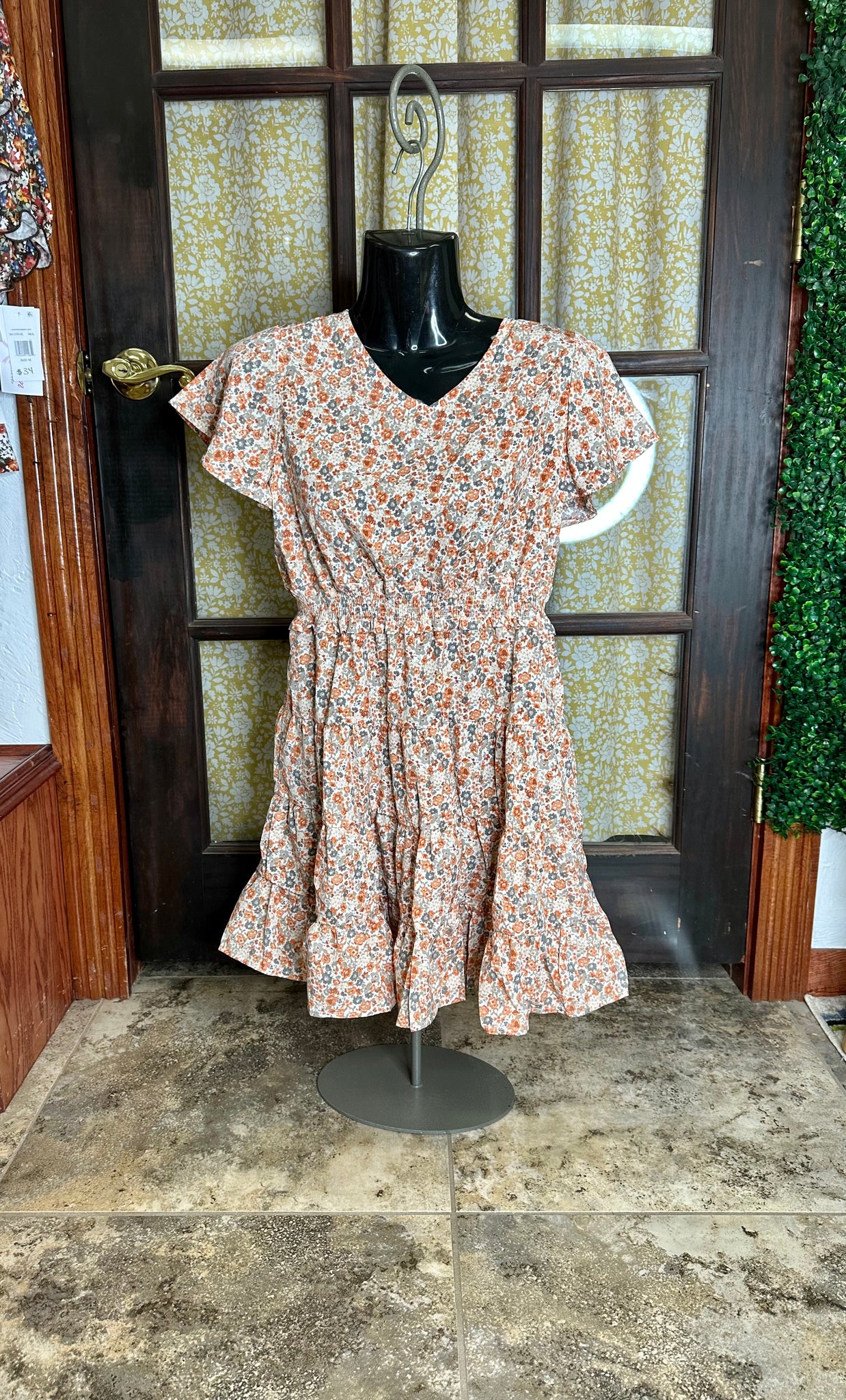 Fall Floral Dress