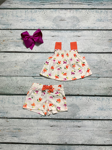 Gauzy Floral Shorts