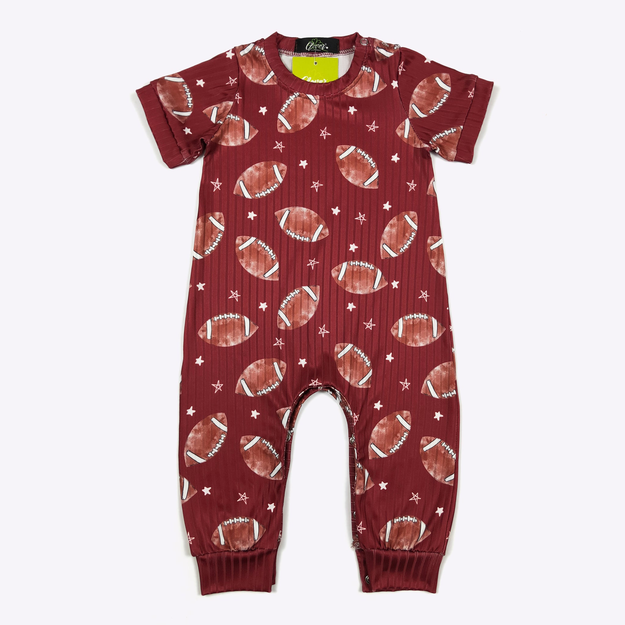 Crimson Footbal Romper