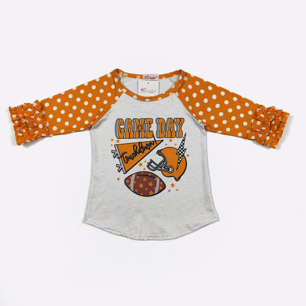 Orange Game Day Raglan