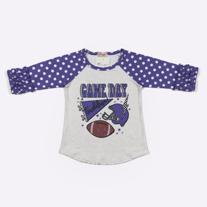 Navy Game Day Raglan