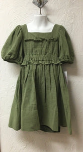 Olive Smocked Dress