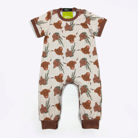 Mama's Boy Highland Cow Romper