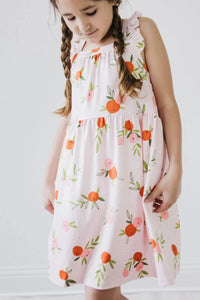 Tangerine Cross Back Dress
