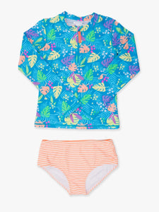 Neon Tiki Vibes Rash Guard  Set Front
