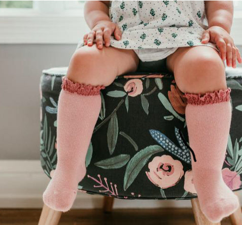 Blush Lace Top Knee High